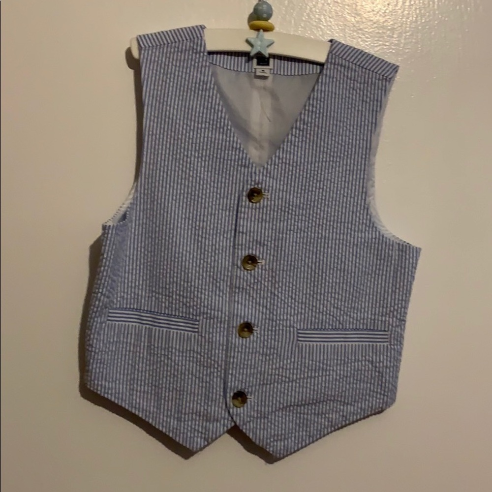 Janie & Jack Seersucker Vest